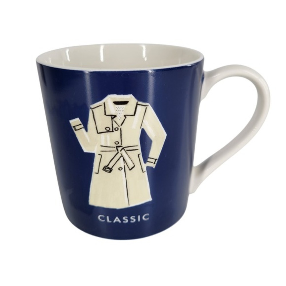 Kate Spade New York Classic "Things We Love" Lenox Coffee Tea Mug, Trench Coat